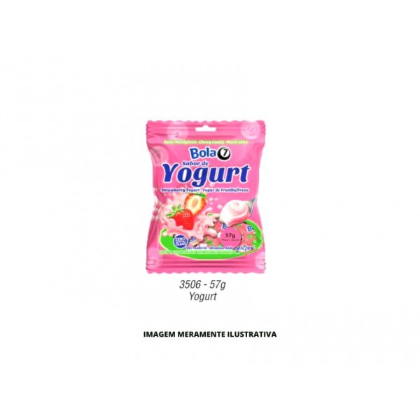 BALA - RICLAN - 57g  MASTIGAVEL BOLA 7 YOGURT - CX40